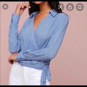 Lulu’s wrap blouse